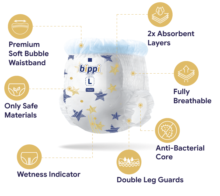 BIPPI Platinum Pants Features